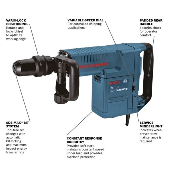 Bosch 11316EVS SDS Max Demolition Hammer Review Powerful Variable Speed Tool Bosch 11316EVS SDS Max Demolition Hammer Review Powerful Variable Speed Tool