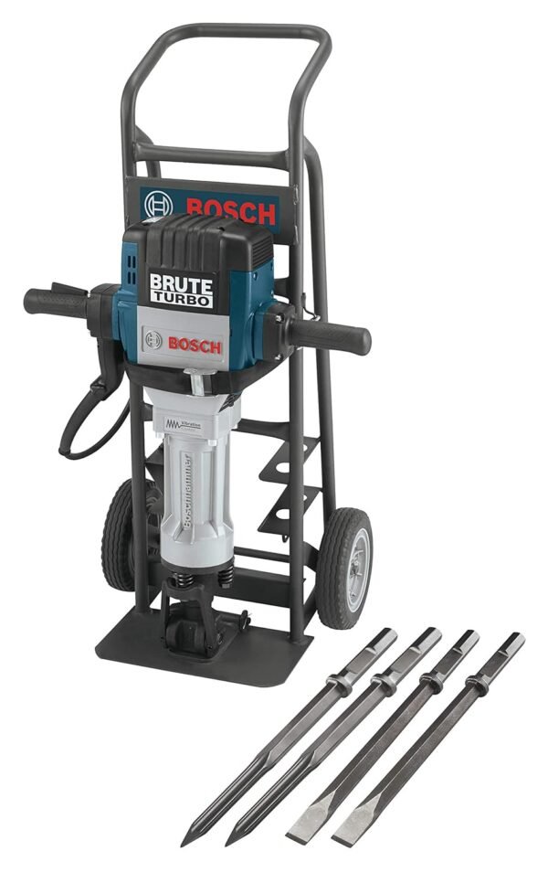 BOSCH BH2770VCD 120-Volt 1-1/8 Hex Breaker Hammer Brute Turbo Deluxe Kit with Deluxe Cart