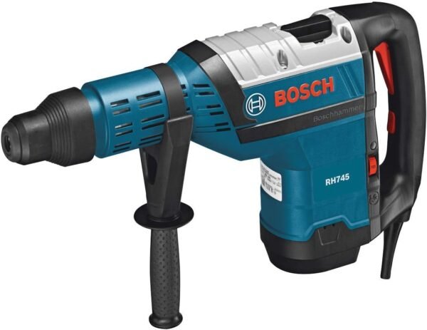 Bosch RH745 SDS-max 1-3/4 Inch Rotary Hammer with 8.0 Amp Motor, 2 Modes for Drilling and Hammering, Ideal for Heavy-Duty Demolition and Concrete Work