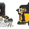 DEWALT 205-Piece Mechanics Tool Set & 20V MAX Cordless Drill & Impact Driver Combo Kit with 2 Batteries and Charger, Yellow/Black DEWALT 205-Piece Mechanics Tool Set & 20V MAX Cordless Drill & Impact Driver Combo Kit with 2 Batteries and Charger, Yellow/Black
