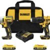 DEWALT 20V MAX Cordless Drill, Impact Driver, 2-Tool Power Tool Combo Kit, Brushless Power Tool Set with 2 Batteries and Charger Included (DCK277D2) DEWALT 20V MAX Cordless Drill, Impact Driver, 2-Tool Power Tool Combo Kit, Brushless Power Tool Set with 2 Batteries and Charger Included (DCK277D2)