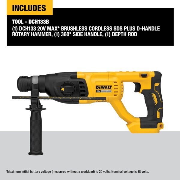 DEWALT 20V MAX Rotary Hammer DCH133B Review Powerful Lightweight Demolition Drill DEWALT 20V MAX Rotary Hammer DCH133B Review Powerful Lightweight Demolition Drill