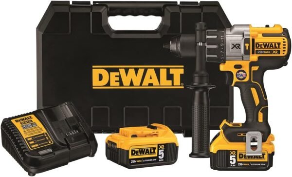 DEWALT 20V MAX XR Hammer Drill Kit, Brushless, 3-Speed, Cordless (DCD996P2) DEWALT 20V MAX XR Hammer Drill Kit, Brushless, 3-Speed, Cordless (DCD996P2)
