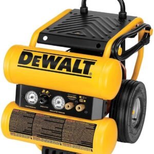 DEWALT D55154 1.1 HP Continuous 4 Gal Electric Wheeled Dolly-Style Air Compressor with Panel DEWALT D55154 1.1 HP Continuous 4 Gal Electric Wheeled Dolly-Style Air Compressor with Panel