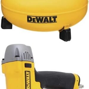 DEWALT DWFP55126 6-Gallon 165 PSI Pancake Compressor with DWFP12231 Pneumatic 18-Gauge 2-Inch Brad Nailer Kit DEWALT DWFP55126 6-Gallon 165 PSI Pancake Compressor with DWFP12231 Pneumatic 18-Gauge 2-Inch Brad Nailer Kit