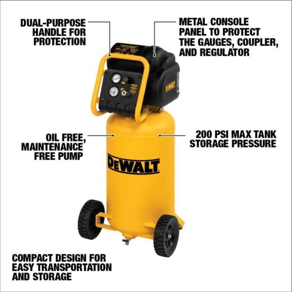 DEWALT Portable Air Compressor D55168 Review Quiet Powerful 15 Gallon Tank DEWALT Portable Air Compressor D55168 Review Quiet Powerful 15 Gallon Tank