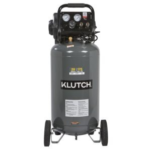 Klutch Portable Air Compressor, Workshop Air Compressor With Oil-Less Pump, 2 HP Motor, Thermal Overload Protection, Rubber Foot Stabilizers, 20 Gallon Garage Air Compressor Klutch Portable Air Compressor, Workshop Air Compressor With Oil-Less Pump, 2 HP Motor, Thermal Overload Protection, Rubber Foot Stabilizers, 20 Gallon Garage Air Compressor