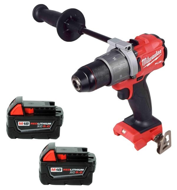 Milwaukee 2804-20 18V 1/2" Hammer Drill,2Pc. 48-11-1850 5.0Ah Battery Milwaukee 2804-20 18V 1/2" Hammer Drill,2Pc. 48-11-1850 5.0Ah Battery