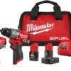 Milwaukee M12 FUEL 12-Volt Lithium-Ion Brushless Cordless Hammer Drill and Impact Driver Combo Kit w/2 Batteries and Bag (2-Tool) Milwaukee M12 FUEL 12-Volt Lithium-Ion Brushless Cordless Hammer Drill and Impact Driver Combo Kit w/2 Batteries and Bag (2-Tool)