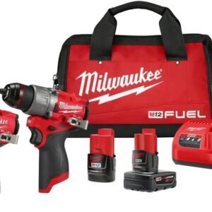 Milwaukee M12 FUEL 12-Volt Lithium-Ion Brushless Cordless Hammer Drill and Impact Driver Combo Kit w/2 Batteries and Bag (2-Tool) Milwaukee M12 FUEL 12-Volt Lithium-Ion Brushless Cordless Hammer Drill and Impact Driver Combo Kit w/2 Batteries and Bag (2-Tool)