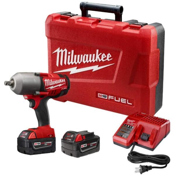 Milwaukee M18 FUEL 1/2" High Torque Impact Wrench W/Ring Kit, 2767-22 Milwaukee M18 FUEL 1/2" High Torque Impact Wrench W/Ring Kit, 2767-22