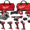 Milwaukee M18 FUEL 18V Lithium-Ion Brushless Cordless Combo Kit with Two 5.0 Ah Batteries, 1 Charger, 2 Tool Bags (7-Tool) Milwaukee M18 FUEL 18V Lithium-Ion Brushless Cordless Combo Kit with Two 5.0 Ah Batteries, 1 Charger, 2 Tool Bags (7-Tool)