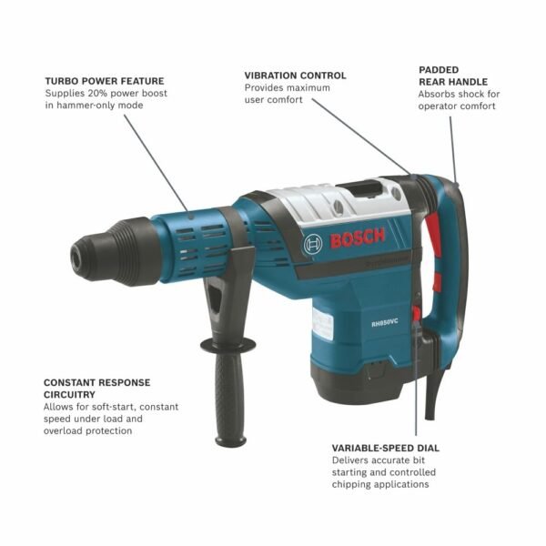 Powerful Rotary Hammer Review Bosch RH850VC Vibration Control and Performance Tested Powerful Rotary Hammer Review Bosch RH850VC Vibration Control and Performance Tested