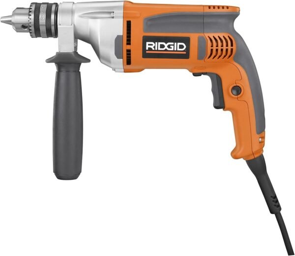 Ridgid R7111 8-Amp, 1/2 in. Heavy-Duty VSR Drill (Renewed)