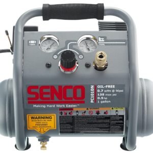 Senco PC1010N 1/2 Hp Finish & Trim Portable Hot Dog Compressor, Grey Senco PC1010N 1/2 Hp Finish & Trim Portable Hot Dog Compressor, Grey