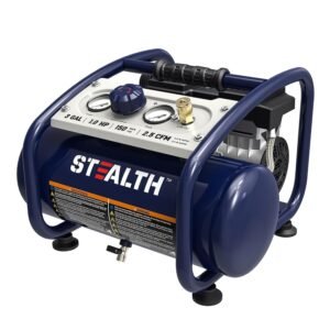STEALTH Air Compressor 3 Gallon, Quiet Air Compressor, Oil-Free,for Tire Inflator, Auto Repair, Woodwork Nailing (SAQ-1301) STEALTH Air Compressor 3 Gallon, Quiet Air Compressor, Oil-Free,for Tire Inflator, Auto Repair, Woodwork Nailing (SAQ-1301)