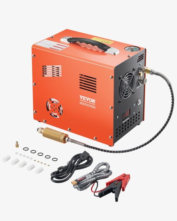 VEVOR PCP Air Compressor, 4500PSI/30Mpa PCP Airgun Compressor with Built-in Converter & Fan Cooling System, Auto Stop DC12V/AC120V Portable Paintball Tank Compressor for Air... VEVOR PCP Air Compressor, 4500PSI/30Mpa PCP Airgun Compressor with Built-in Converter & Fan Cooling System, Auto Stop DC12V/AC120V Portable Paintball Tank Compressor for Air...