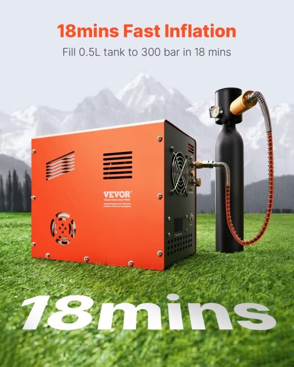 VEVOR PCP Air Compressor Review Fast Inflation and Smart Dual Display Performance VEVOR PCP Air Compressor Review Fast Inflation and Smart Dual Display Performance